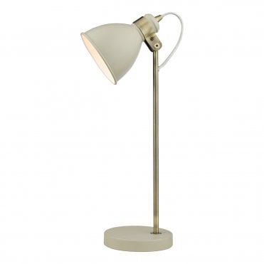 Scandi style cream desk lamp