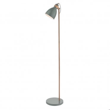 Floor Lamp Gloss Grey/Copper Grey