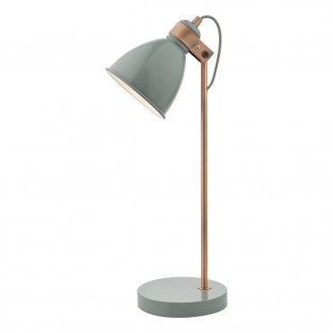 Table Lamp Gloss Grey/Copper Grey