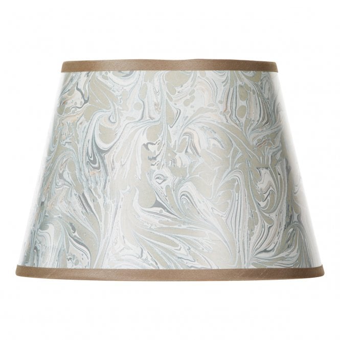 FRIDA Taupe Marble Pattern Tapered Drum Shade 26cm