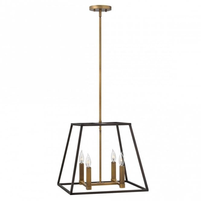 FULTON 4 Light Pendant Chandelier Bronze