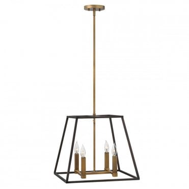FULTON 4 Light Pendant Chandelier Bronze
