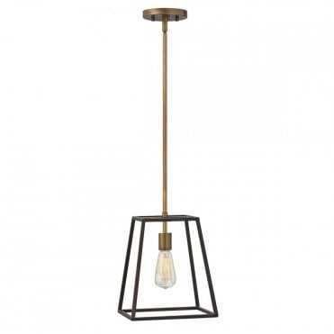FULTON Vintage Industrial Ceiling Pendant Bronze