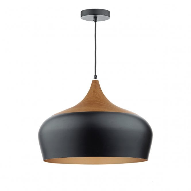 GAUCHO - 1 Light Ceiling Pendant Black Large