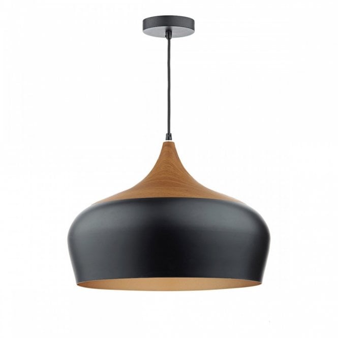 GAUCHO - 1 Light Ceiling Pendant Black Large