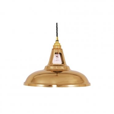 GENEVA - Industrial Brass Ceiling Pendant In Polished Brass