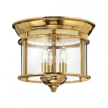 GENTRY - Flush Mount in Gold, Brass