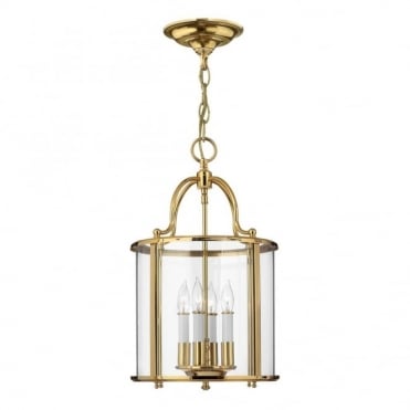 Medium Ceiling Pendant in Gold, Brass