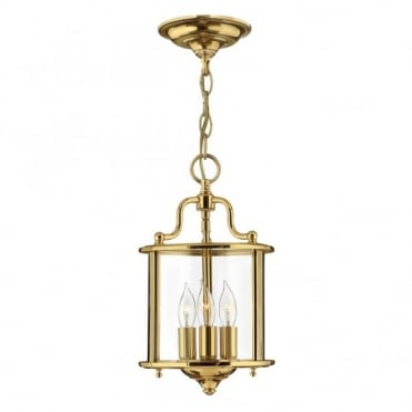 Small Ceiling Pendant in Gold, Brass