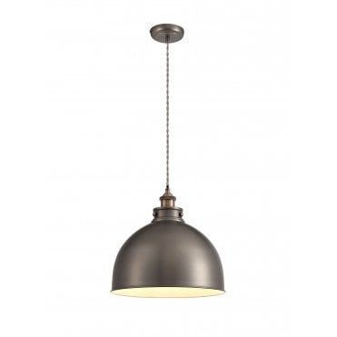 GIOVANNI Ceiling Pendant Light Antique Silver/Copper/White
