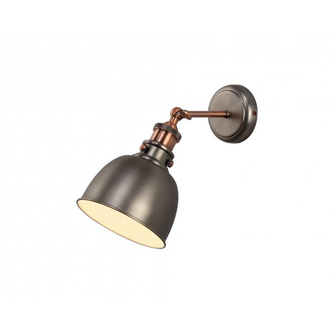 GIOVANNI Wall Light Antique Silver/Copper/White