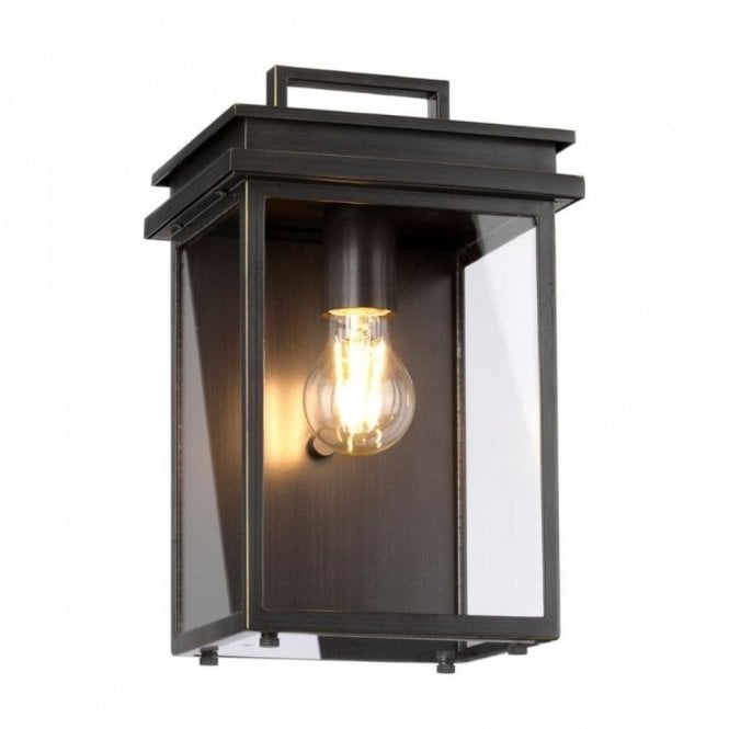GLENVIEW Exterior Medium Wall Lantern in Bronze IP44