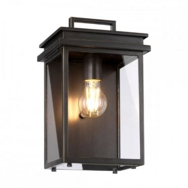 GLENVIEW Exterior Medium Wall Lantern in Bronze IP44