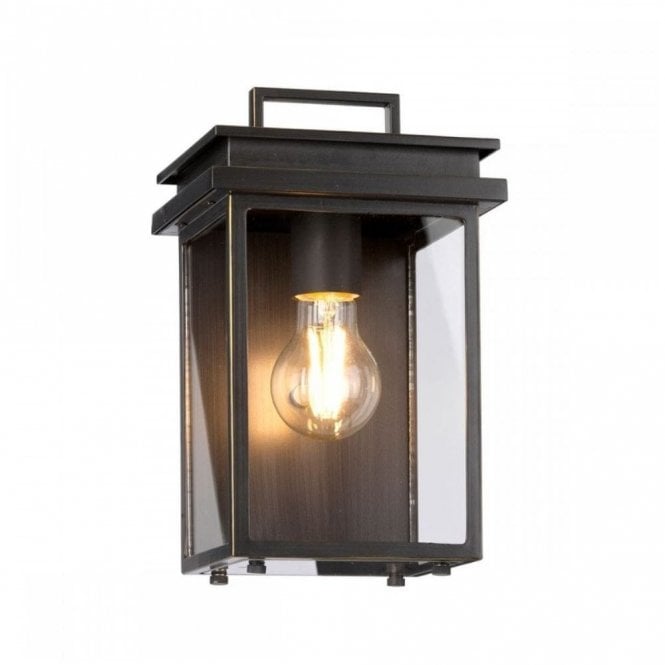 GLENVIEW Exterior Small Wall Lantern in Bronze IP44