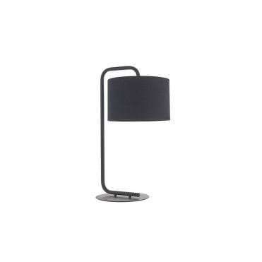 GLORY Black Table Light With Black Shade