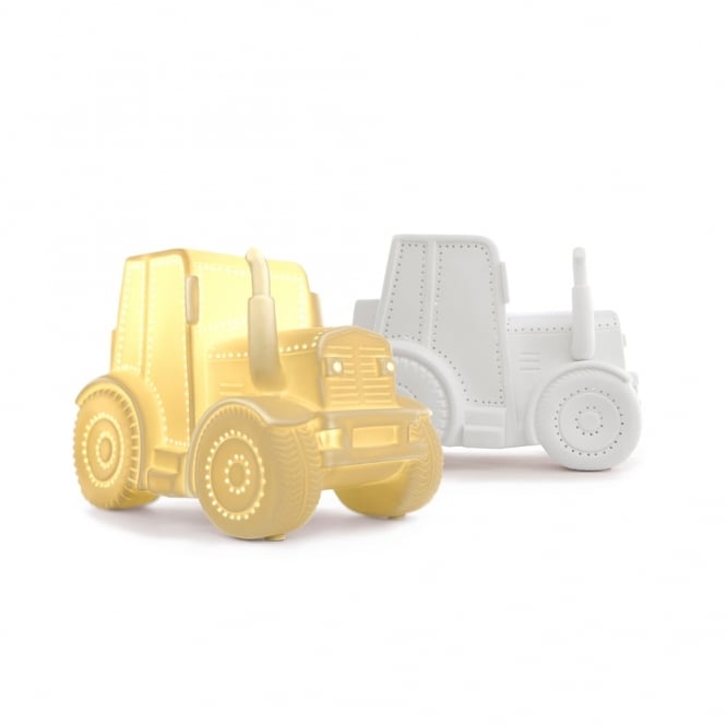 Gorgeous Porcelain Tractor Ceramic Table Lamp
