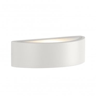 matte white sleek outdoor wall light