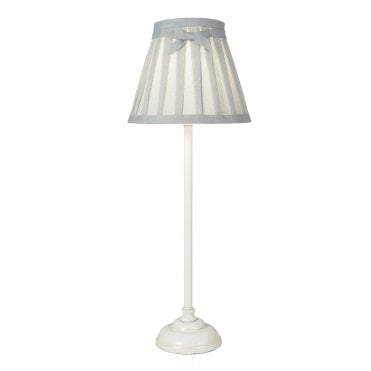 GRACE Traditional Antique White Table Lamp With Shade