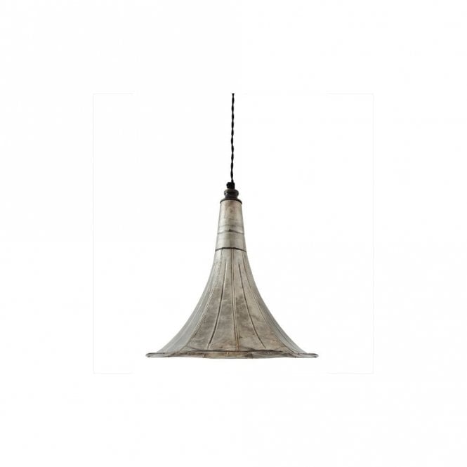GRAMOPHONE - Quirky Ceiling Pendant In Antique Silver