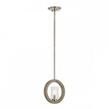multi use lighting fixture in grey with ring frame and glass 