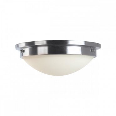 GRAVITY 2 Light Flush Light - Polished Chrome Opal Glass