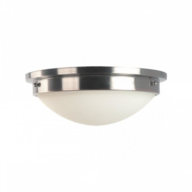 GRAVITY 2 Light Flush Light - Polished Nickel Opal Glass