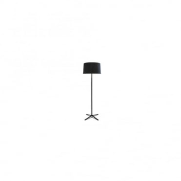 HALL - Matte Black Floor Lamp with Shade and Diffuser