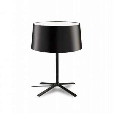 HALL - Matte Black Table Lamp with Shade