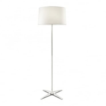 HALL - Matte White Floor Lamp with Shade and Diffuser