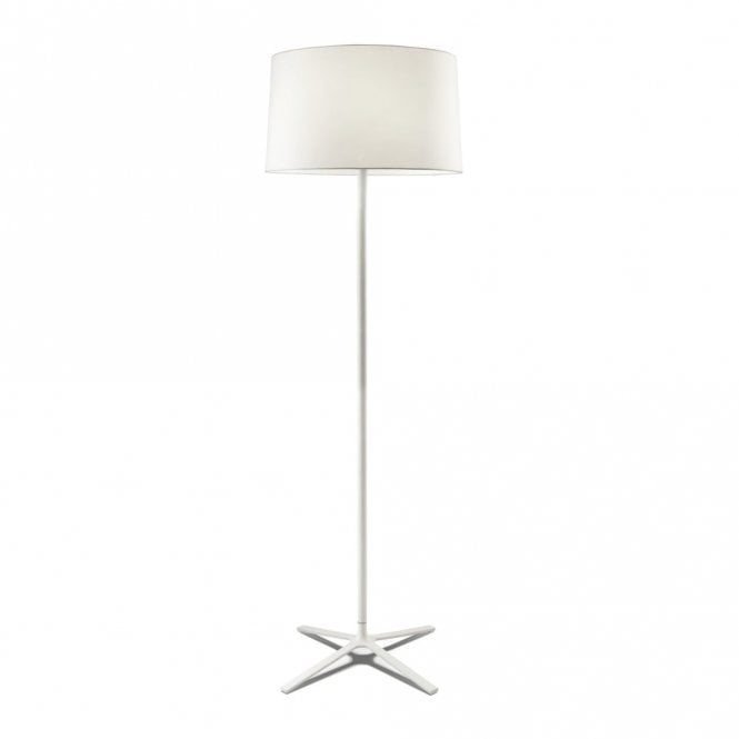 HALL - Matte White Floor Lamp with Shade and Diffuser