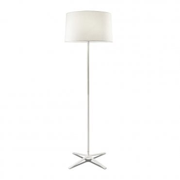 HALL - Matte White Floor Lamp with Shade and Diffuser