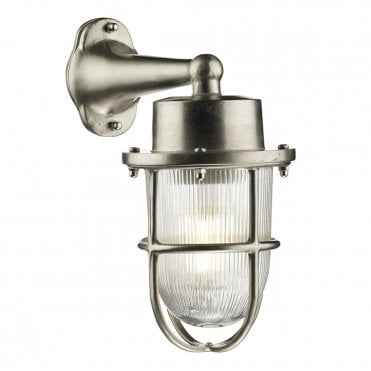 HARBOUR - Exterior 1 Light Down Wall Light Nickel Ip64