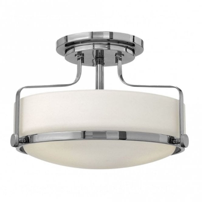 HARPER Small Semi-Flush Ceiling Light in Polished Chrome