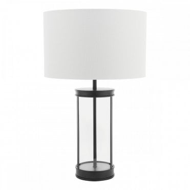 3 light slim floor light in matt black with chrome deatils and black cone shades