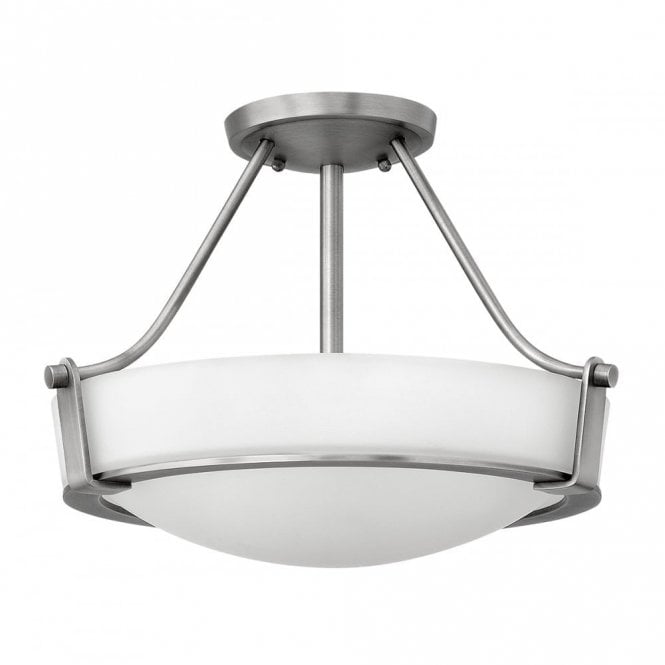 HATHAWAY 3 Lightt Small Semi-Flush Antique Nickel