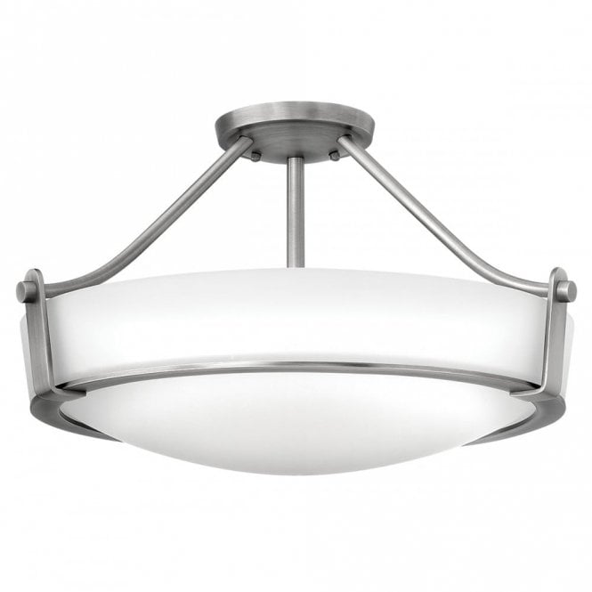 HATHAWAY 4 Lightt Medium Semi-Flush Ceiling Light Antique Nickel