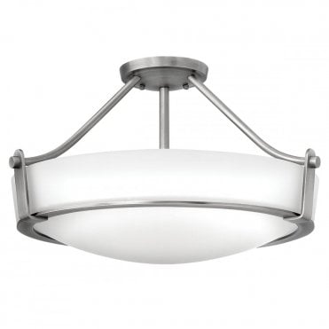 HATHAWAY 4 Lightt Medium Semi-Flush Ceiling Light Antique Nickel
