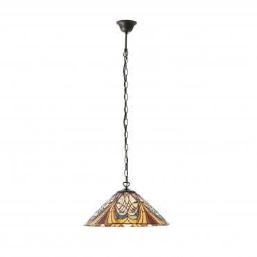 Art Nouveau Tiffany Ceiling Pendant Light