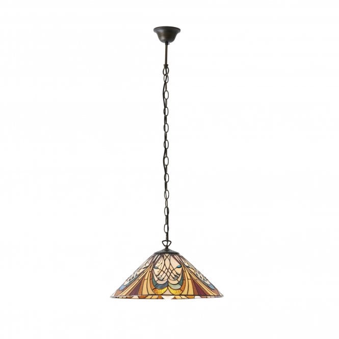 HECTOR - Art Nouveau Tiffany Ceiling Pendant Light