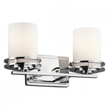 HENDRIK 2 Light Bath Wall Light Chrome