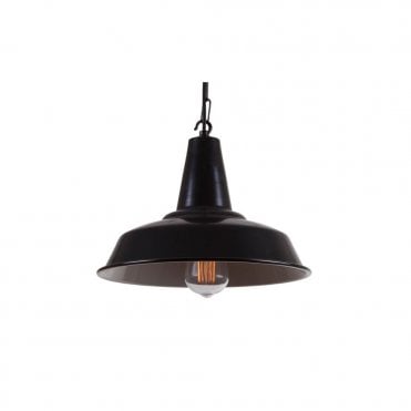 HEX - Factory Ceiling Pendant In Powder Coated Black