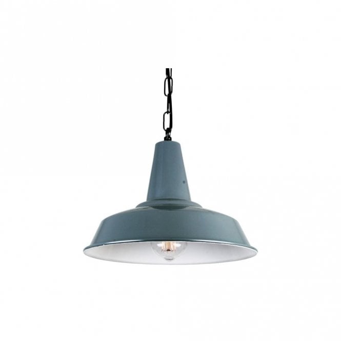 HEX - Factory Ceiling Pendant In Powder Coated Grey
