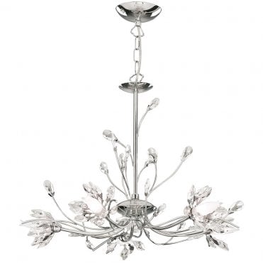5 LIGHT PENDANT WITH CLEAR GLASS