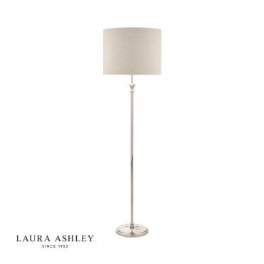 Laura Ashley Polished nickel floor lamp