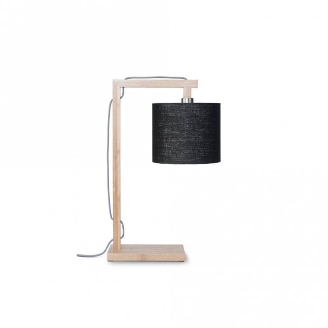 HIMALAYA Bamboo Table lamp with Black Eco Linen Shade