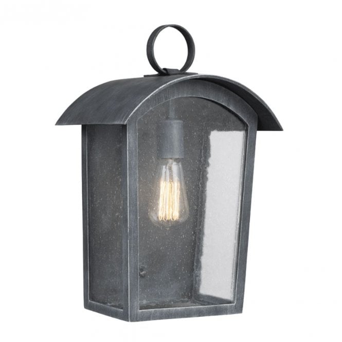 HODGES Large Exterior Wall Lantern in Black IP44