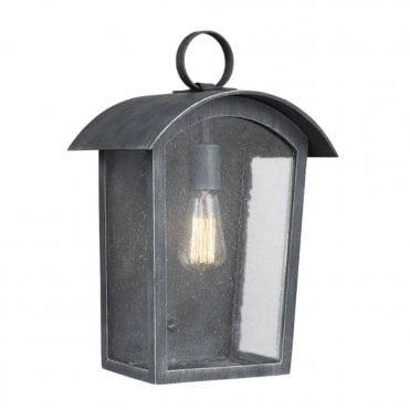 HODGES Large Exterior Wall Lantern in Black IP44