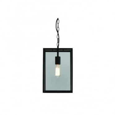 Outdoor Box Hanging Lantern In Black