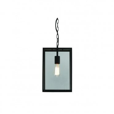 HOMEFIELD - Outdoor Box Hanging Lantern In Black