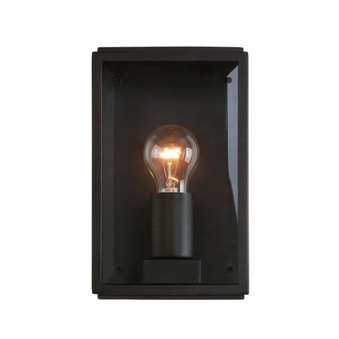 HOMEFIELD - Outdoor Square Box Wall Light Black